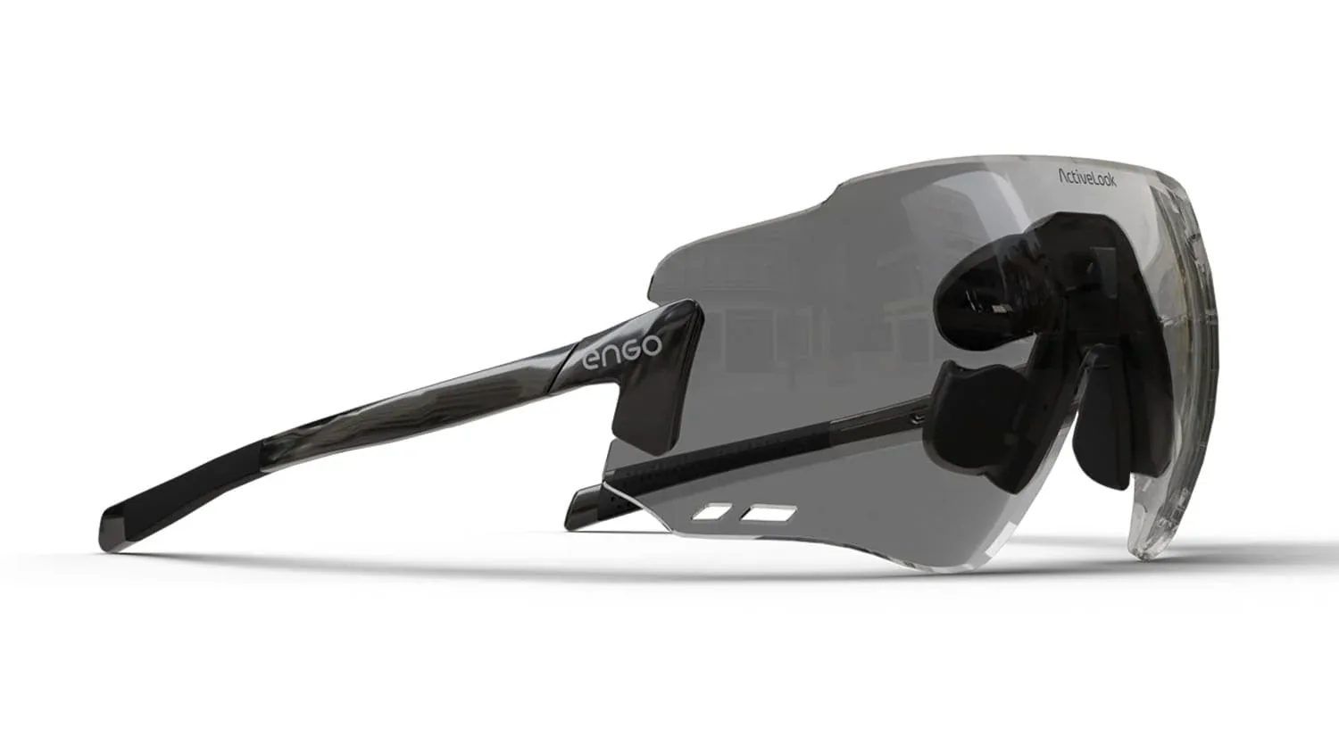 ENGO smart glasses showing WheelDash ride data